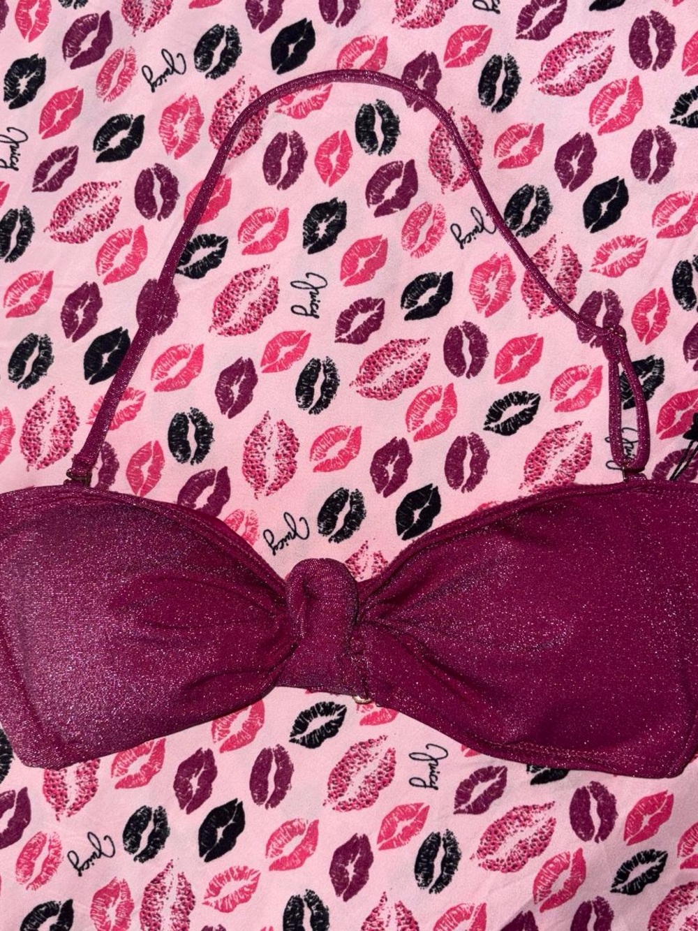 BCBGeneration magenta/fuschia bikini top